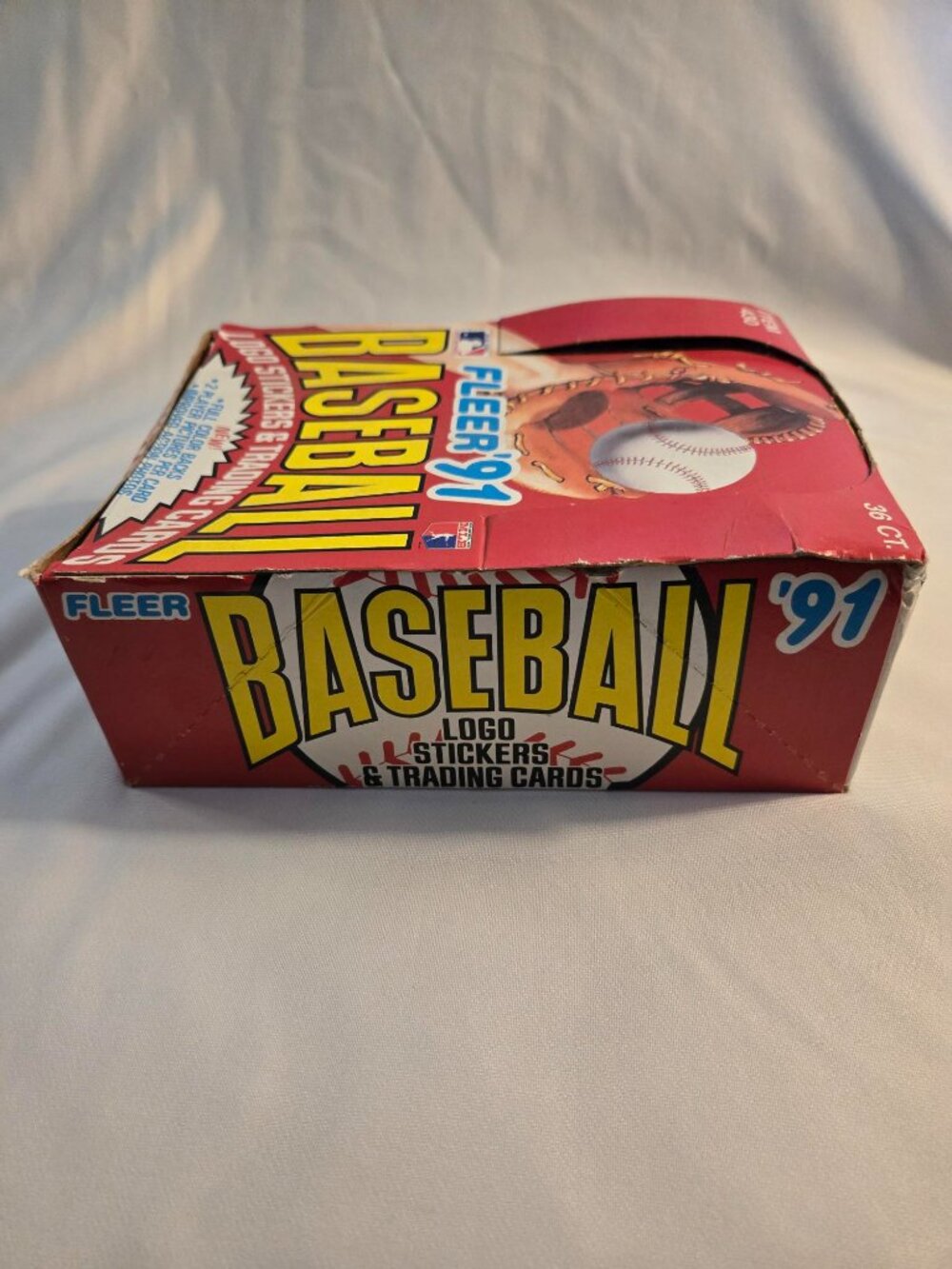 1991 Fleer Baseball Sealed Box. 36 Packs. Logo Stickers & Classic Cards - Picture 2 of 7